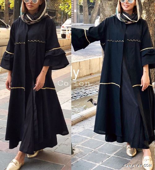 مدل مانتو مشکی شیک و رسمی - اسپرت - لاکچری - ساده و جدید
