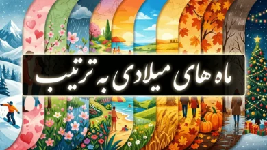 ماه های میلادی به ترتیب فصل به انگلیسی و معادل فارسی 23 ماه های میلادی به ترتیب