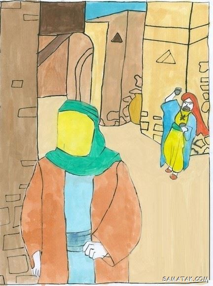 نقاشی عید مبعث کودکانه | نقاشی ساده عید مبعث برای رنگ آمیزی کودکان