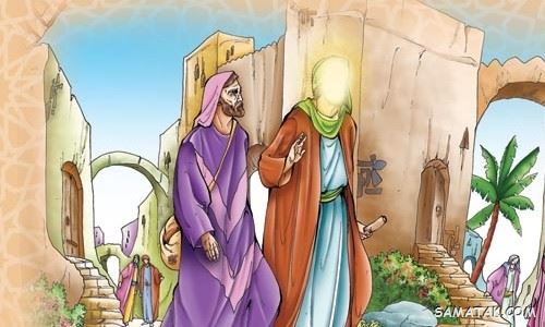 نقاشی عید مبعث کودکانه | نقاشی ساده عید مبعث برای رنگ آمیزی کودکان