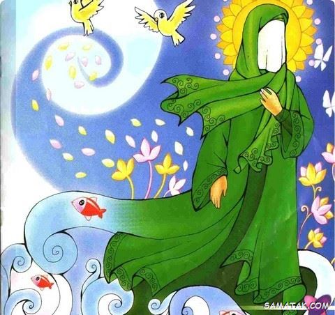 نقاشی عید مبعث کودکانه | نقاشی ساده عید مبعث برای رنگ آمیزی کودکان