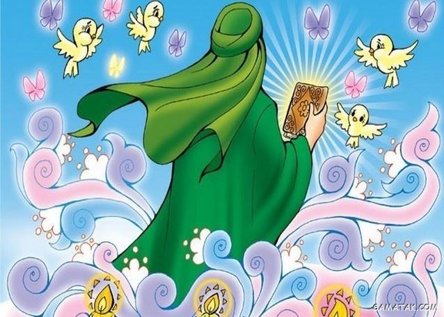 نقاشی عید مبعث کودکانه | نقاشی ساده عید مبعث برای رنگ آمیزی کودکان
