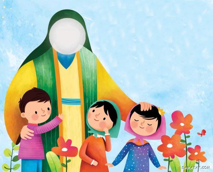 نقاشی عید مبعث کودکانه | نقاشی ساده عید مبعث برای رنگ آمیزی کودکان