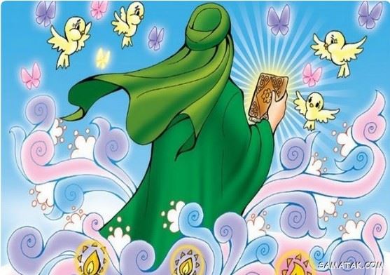 نقاشی عید مبعث کودکانه | نقاشی ساده عید مبعث برای رنگ آمیزی کودکان