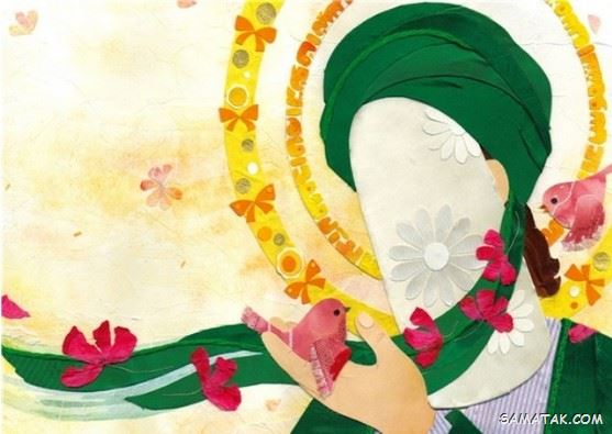 نقاشی عید مبعث کودکانه | نقاشی ساده عید مبعث برای رنگ آمیزی کودکان