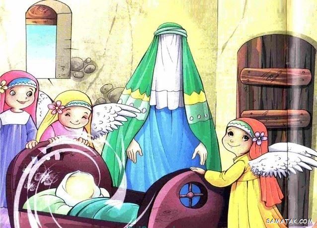 نقاشی عید مبعث کودکانه | نقاشی ساده عید مبعث برای رنگ آمیزی کودکان