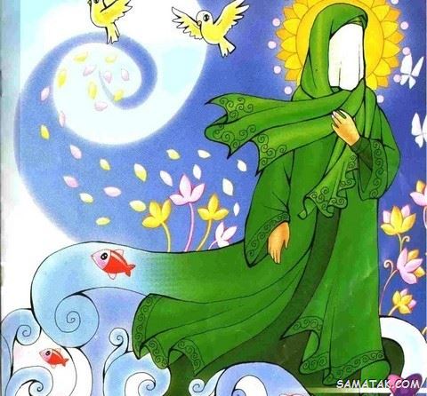 نقاشی عید مبعث کودکانه | نقاشی ساده عید مبعث برای رنگ آمیزی کودکان