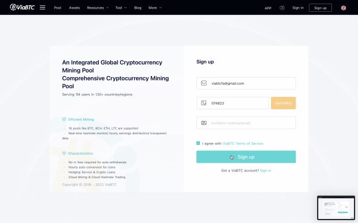 معرفی و آموزش نحوه‌ی اتصال ماینر T2t به استخر ViaBTC