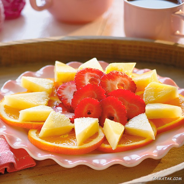 تزیین صبحانه سالم و ساده برای مدرسه تزیین صبحانه سالم و ساده برای مدرسه