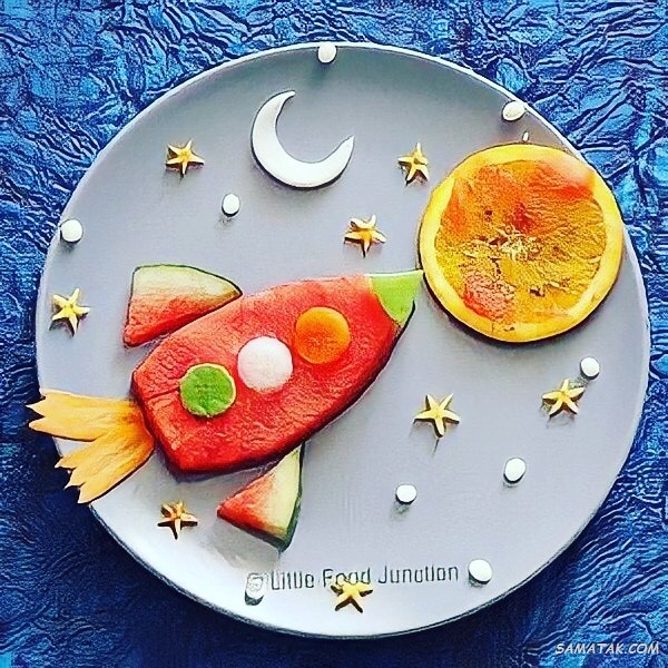 تزیین میوه برای مدرسه و کودکان تزیین میوه برای مدرسه و کودکان