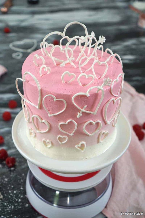 انواع مدل کیک ولنتاین دونفره عاشقانه انواع مدل کیک ولنتاین دونفره عاشقانه
