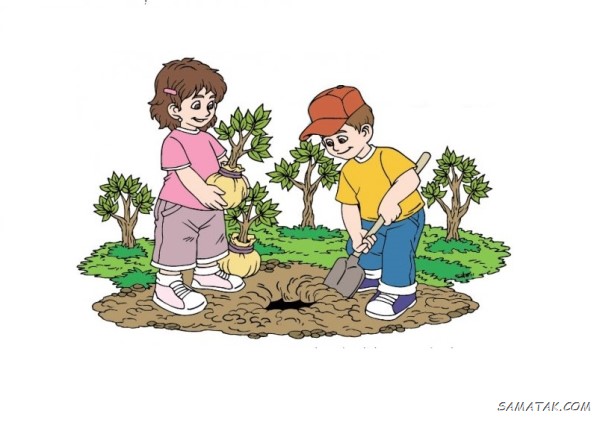 زیباترین نقاشی روز درختکاری برای مدرسه زیباترین نقاشی روز درختکاری برای مدرسه