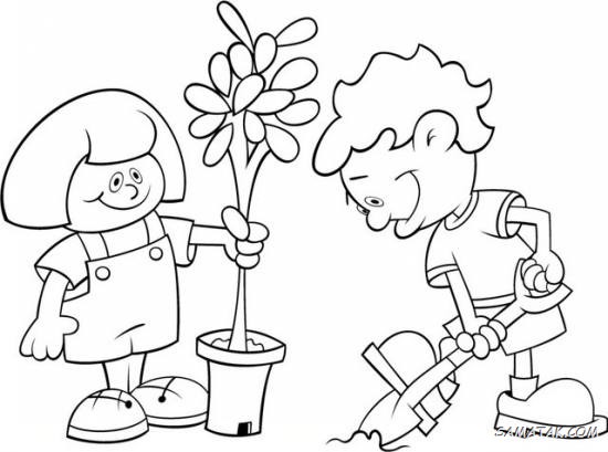 زیباترین نقاشی روز درختکاری برای مدرسه زیباترین نقاشی روز درختکاری برای مدرسه