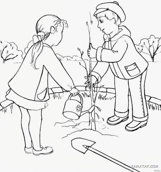 زیباترین نقاشی روز درختکاری برای مدرسه زیباترین نقاشی روز درختکاری برای مدرسه