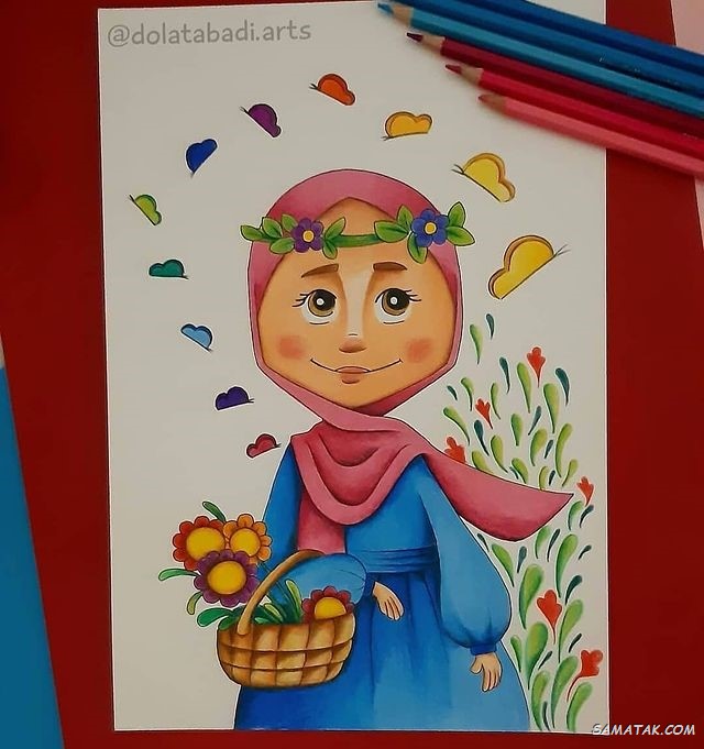 نقاشی عید نوروز 35 نقاشی عید نوروز رنگ شده