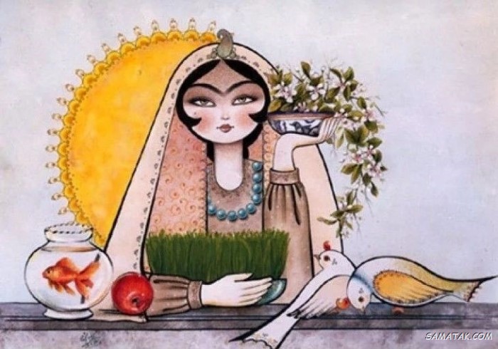 نقاشی عید نوروز 59 نقاشی عید نوروز سخت