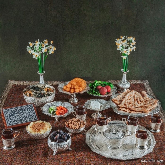 تزیین سفره افطار برای مهمان + سفره افطار مجلسی و لاکچری تزیین سفره افطار برای مهمان + سفره افطار مجلسی و لاکچری
