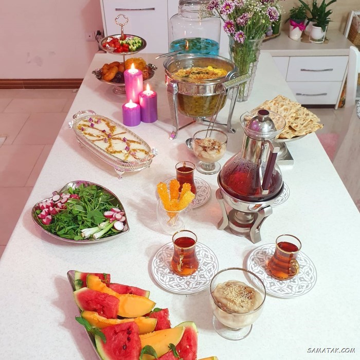 تزیین سفره افطار برای مهمان + سفره افطار مجلسی و لاکچری تزیین سفره افطار برای مهمان + سفره افطار مجلسی و لاکچری