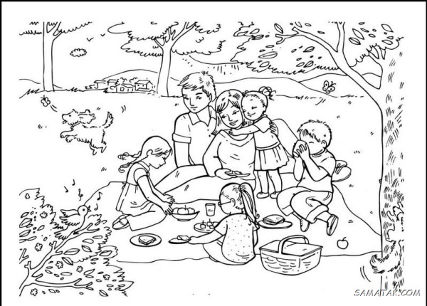 نقاشی سیزده بدر آسان کودکانه + نقاشی روز طبیعت کلاس اول تا ششم نقاشی سیزده بدر آسان کودکانه + نقاشی روز طبیعت کلاس اول تا ششم