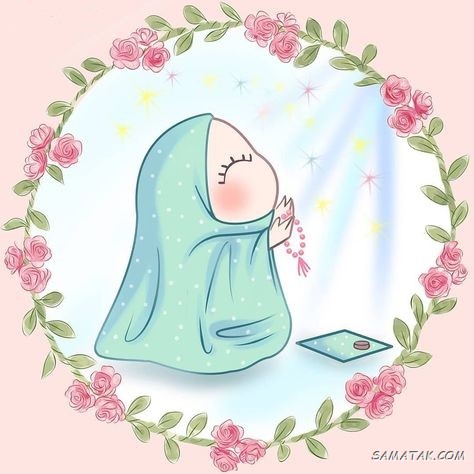 نقاشی نماز برای رنگ آمیزی + بهترین نقاشی نماز پسرانه و دخترانه آسان