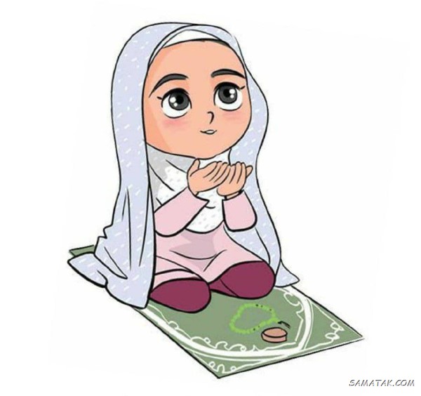 نقاشی نماز برای رنگ آمیزی + بهترین نقاشی نماز پسرانه و دخترانه آسان