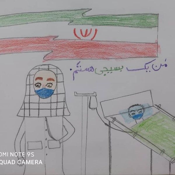 نقاشی هفته بسیج ساده و آسان برای رنگ آمیزی نقاشی هفته بسیج ساده و آسان برای رنگ آمیزی