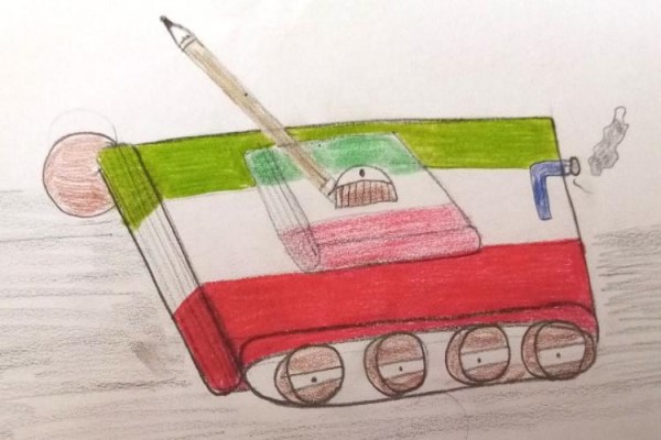 نقاشی هفته بسیج ساده و آسان برای رنگ آمیزی نقاشی هفته بسیج ساده و آسان برای رنگ آمیزی