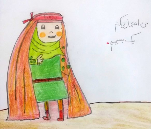 نقاشی هفته بسیج ساده و آسان برای رنگ آمیزی نقاشی هفته بسیج ساده و آسان برای رنگ آمیزی
