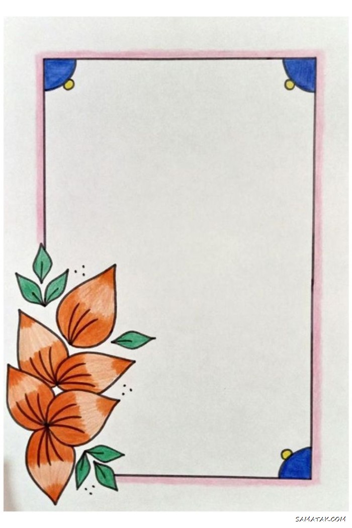 نقاشی کادر برای پیام قرانی + تزیین برگه آچار برای پیام قرآنی