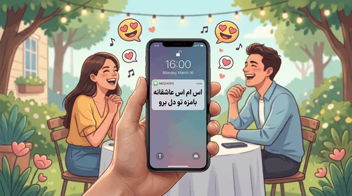 اس ام اس عاشقانه بامزه تو دل برو 1 اس ام اس عاشقانه بامزه تو دل برو باحال