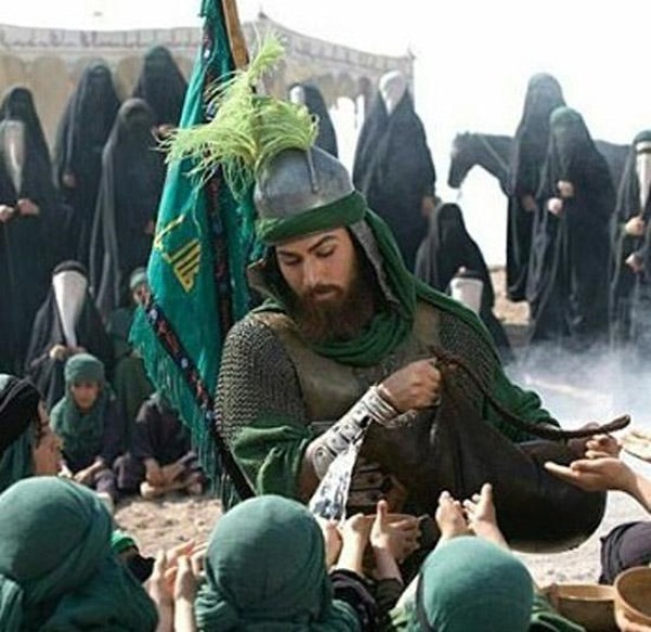 رضا میرباقری در نقش شبیه پوش حسین بن علی (ع)