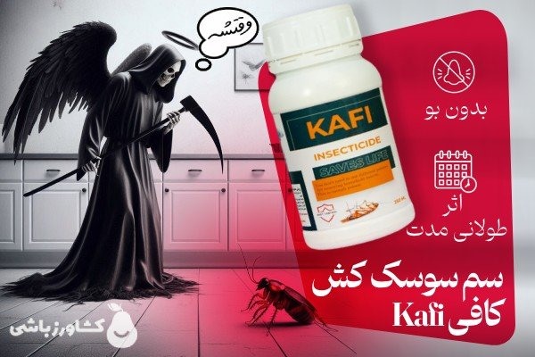 قوی ترین سم سوسک ریز کدام است؟ 4 قوی ترین سم سوسک ریز : سم سوسک کش کافی Kafi