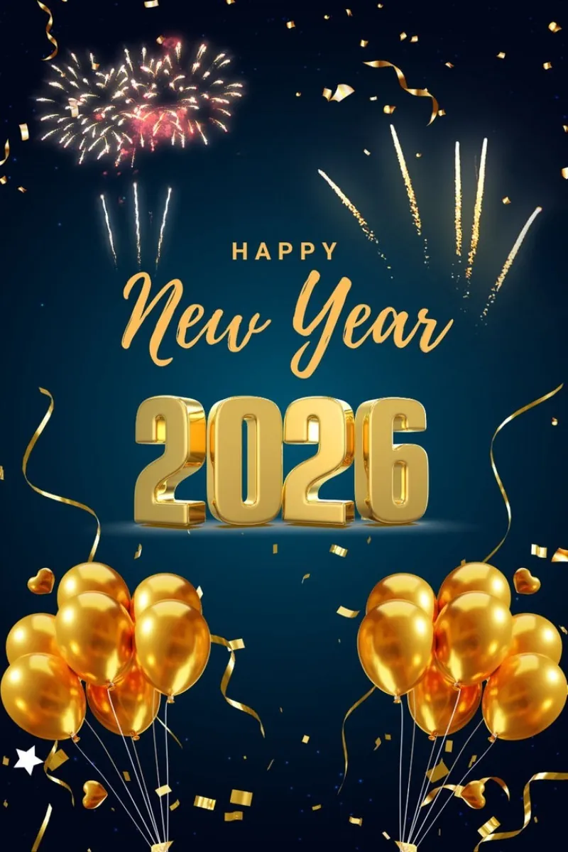 عکس تبریک سال نو میلادی ۲۰۲۶ 23