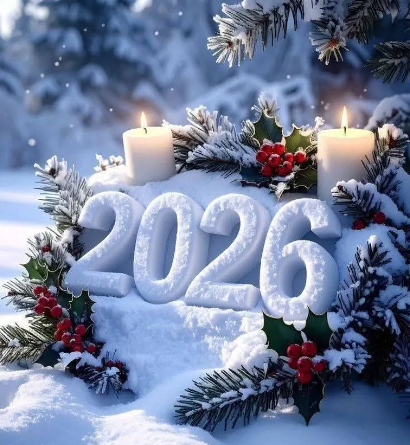 عکس تبریک سال نو میلادی ۲۰۲۶ 28