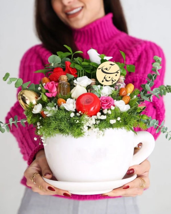 ایده های تزیین گل برای تبریک سال نو و هدیه نوروز 11 گلدان گل برای هدیه دادن در عید نوروز