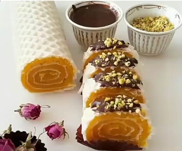 تزیین حلوا مجلسی لقمه ای 6 تزیین حلوا مجلسی لقمه ای 6