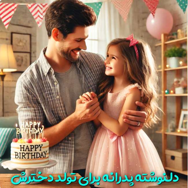 دلنوشته پدرانه برای تولد دخترم کوتاه