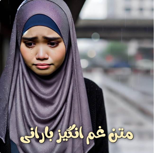 متن بارانی غمگین 1 متن غم انگیز بارانی