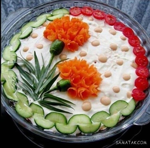 تزیین الویه با گوجه گیلاسی 2