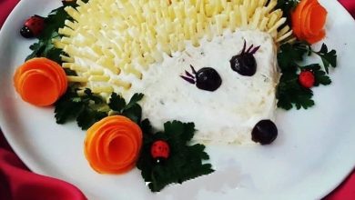 تزیین سالاد الویه ساده برای مدرسه 7 تزیین سالاد الویه ساده برای مدرسه