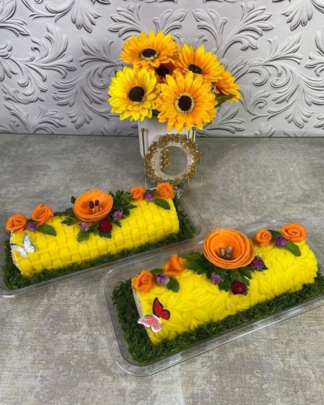 تزیین سالاد الویه ساده برای مدرسه 29 تزیین سالاد الویه ساده و شیک برای مدرسه 4