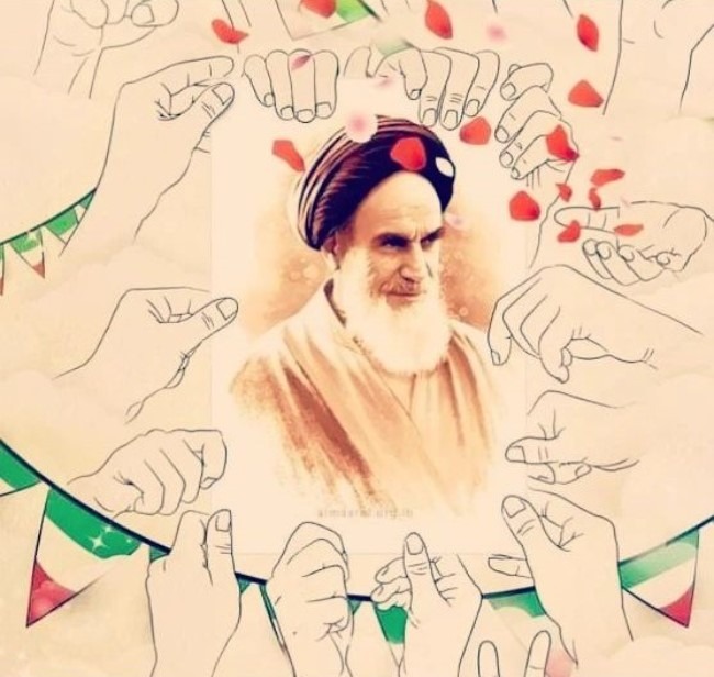 عکس امام خمینی برای روزنامه دیواری 2