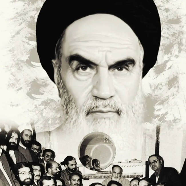 عکس امام خمینی سیاه سفید 2