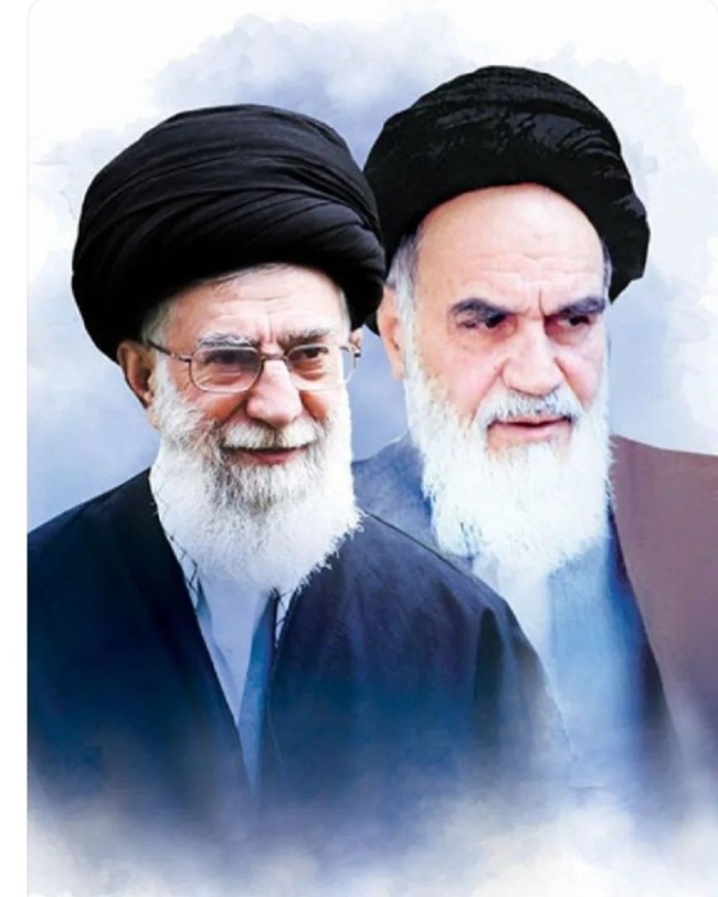 عکس امام خمینی و حضرت آقا 2