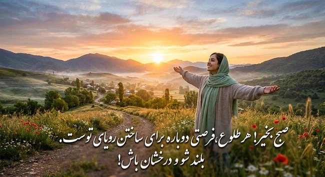 متن صبح بخیر انگیزشی (کوتاه، شاد، عاشقانه، خدایی و ...) 9 متن صبح بخیر انگیزشی 4