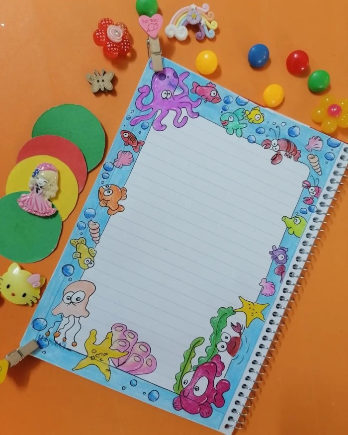 نقاشی ساده برای دفتر مشق 1