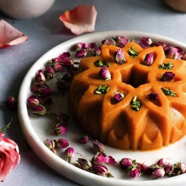 تزیین حلوا برای خیرات 4