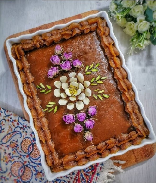 تزیین حلوا برای مراسم ختم 6