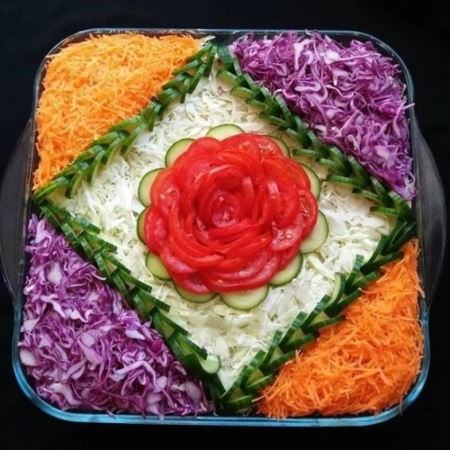 تزیین سالاد فصل مجلسی 2
