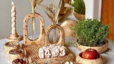 مدل سفره هفت سین مینیمال 597 تزیین هفت سین مینیمال